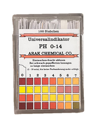 کاغذ پی اچ (کاغذ pH) 0-14 (اراک شیمی)